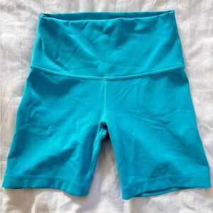 Lululemon Teal Biker Shorts